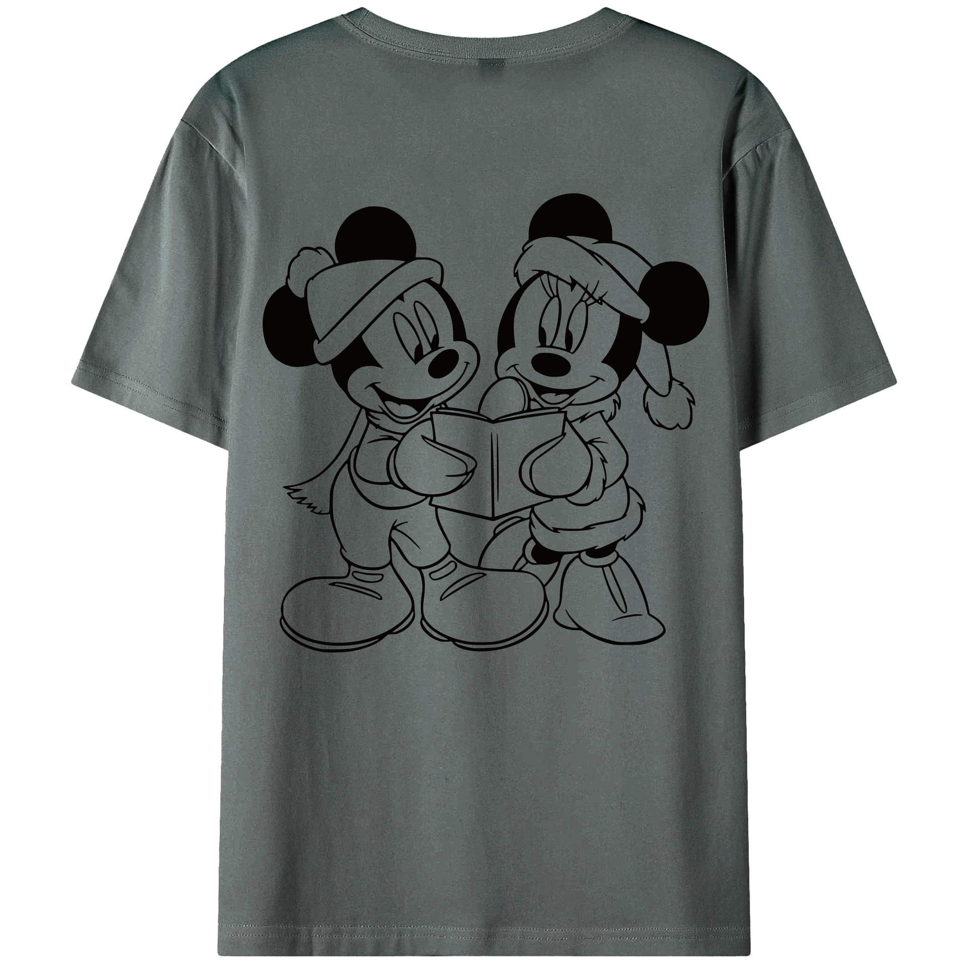 （画像用） ミッキーマウス Mickey Mouse 綿100％半袖Tシャツ（背面プリント）